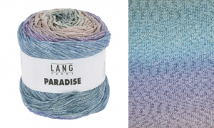 Lang Yarns Paradise - Pelote de 100 gr - Coloris 0072 Aqua/Lilas/Rose