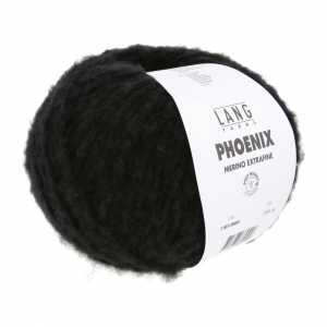 Lang Yarns Phoenix - Pelote de 100 gr - Coloris 0004 Noir