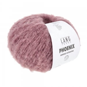 Lang Yarns Phoenix - Pelote de 100 gr - Coloris 0148 Vieux Rose Chante Claire
