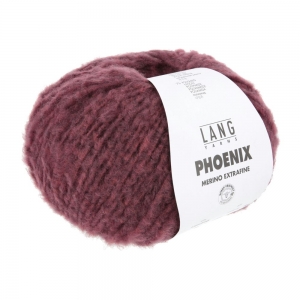 Lang Yarns Phoenix - Pelote de 100 gr - Coloris 0160 Rouge Chante Claire