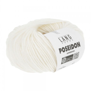 Lang Yarns Poseidon - Pelote de 50 gr - Coloris 0001 Blanc