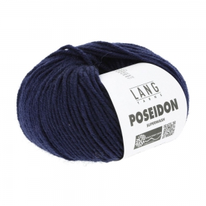 Lang Yarns Poseidon - Pelote de 50 gr - Coloris 0035 Bleu Marine