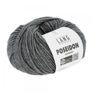 Lang Yarns Poseidon - Pelote de 50 gr - Coloris 0070 Gris Foncé