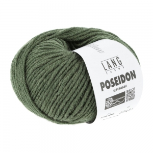 Lang Yarns Poseidon - Pelote de 50 gr - Coloris 0098 Olive Foncé