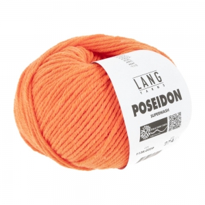 Lang Yarns Poseidon - Pelote de 50 gr - Coloris 0259 Orange Neon