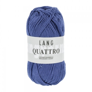 Lang Yarns Quattro - Pelote de 50 gr - Coloris 0006 Royal Bleu