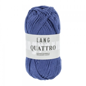 Lang Yarns Quattro - Pelote de 50 gr - Coloris 0006 Bleu Royal