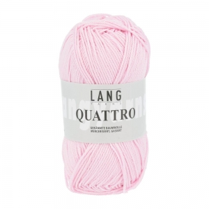 Lang Yarns Quattro - Pelote de 50 gr - Coloris 0009 Rose
