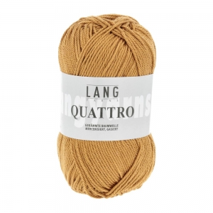 Lang Yarns Quattro - Pelote de 50 gr - Coloris 0050 Ocre