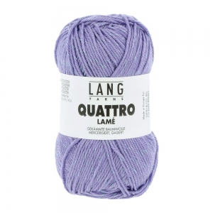 Lang Yarns Quattro Lamé - Pelote de 50 gr - Coloris 0007 Lilas