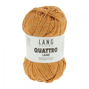 Lang Yarns Quattro Lamé - Pelote de 50 gr - Coloris 0011 Bronze