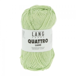 Lang Yarns Quattro Lamé - Pelote de 50 gr - Coloris 0016 Vert Clair