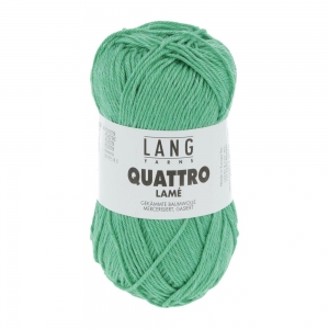 Lang Yarns Quattro Lamé - Pelote de 50 gr - Coloris 0017 Vert