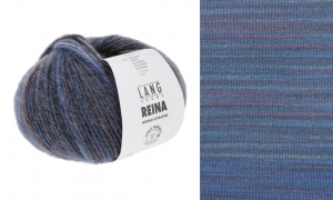Lang Yarns Reina - Pelote de 25 gr - Coloris 0002 Bleu/Violet