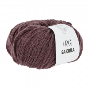 Lang Yarns Sakura - Pelote de 50 gr - Coloris 0064 Bordeaux