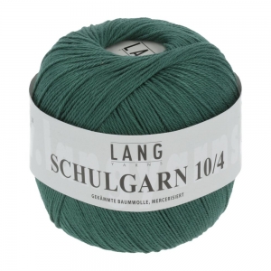 Lang Yarns Schulgarn 10/4 - Pelote de 50 gr - Coloris 0018 Vert Sapin