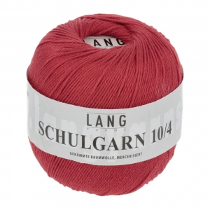 Lang Yarns Schulgarn 10/4 - Pelote de 50 gr - Coloris 0060 Rouge Feu