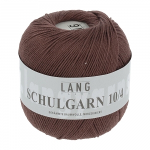 Lang Yarns Schulgarn 10/4 - Pelote de 50 gr - Coloris 0095 Marron