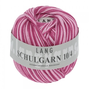 Lang Yarns Schulgarn Imprimé - Pelote de 50 gr - Coloris 0165 Pink Ombré