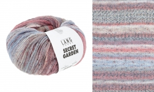 Lang Yarns Secret Garden - Pelote de 50 gr - Coloris 0011 Baie/Lilas/Gris