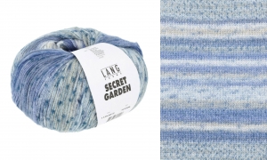 Lang Yarns Secret Garden - Pelote de 50 gr - Coloris 0012 Bleu/Sable