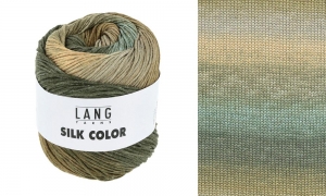 Lang Yarns Silk Color  - Pelote de 100 gr - Coloris 0003 Olive/Beige