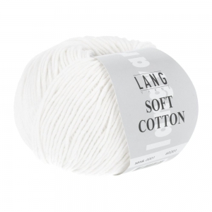 Lang Yarns Soft Cotton - Pelote de 50 gr - Coloris 0001