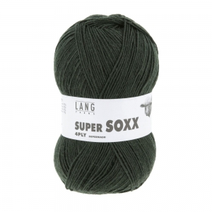 Lang Yarns Super Soxx 4-ply - Pelote de 100 gr - Coloris 0018 Vert Foncé
