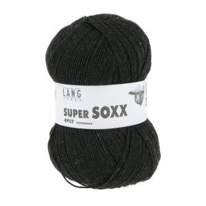 Lang Yarns Super Soxx 4-ply - Pelote de 100 gr - Coloris 0070 Anthracite Mélange