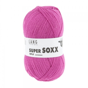 Lang Yarns Super Soxx 4-ply - Pelote de 100 gr - Coloris 0084 Azalée