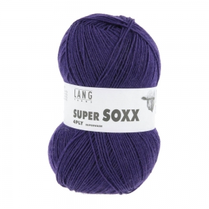 Lang Yarns Super Soxx 4-ply - Pelote de 100 gr - Coloris 0090 Violet Royal