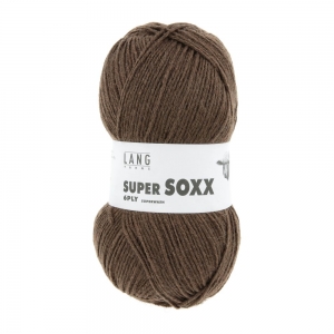 Lang Yarns Super Soxx 6-ply - Pelote de 150 gr - Coloris 0167 Chocolat