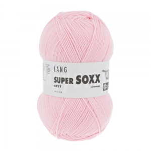 Lang Yarns Super Soxx 6 fils - Pelote de 150 gr - Coloris 0009 Rose Clair