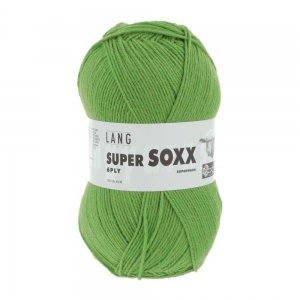 Lang Yarns Super Soxx 6 fils - Pelote de 150 gr - Coloris 0016 Vert Clair