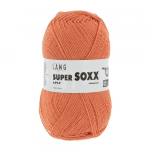 Lang Yarns Super Soxx 6 fils - Pelote de 150 gr - Coloris 0059 Orange
