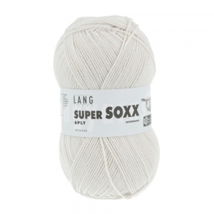 Lang Yarns Super Soxx 6 fils - Pelote de 150 gr - Coloris 0123 Argent