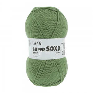Lang Yarns Super Soxx 6 fils - Pelote de 150 gr - Coloris 0198 Olive Clair