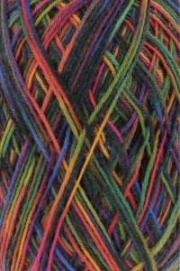 Lang Yarns Super Soxx Color 4 Fils - Pelote de 100 gr - Coloris 0250 Multicolor 1101 Fruitcocktail