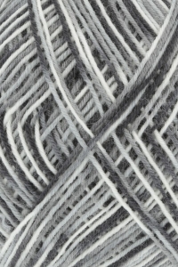 Lang Yarns Super Soxx Color 4 Fils - Pelote de 100 gr - Coloris 0294 Noir-Blanc (1101) Blackberry