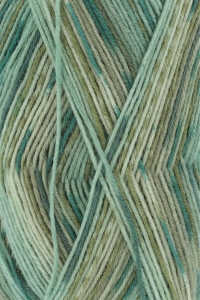 Lang Yarns Super Soxx Color 4 Fils - Pelote de 100 gr - Coloris 0297 Vert 1109 Horizon