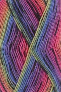 Lang Yarns Super Soxx Color 4 Fils - Pelote de 100 gr - Coloris 0302 Arc En Ciel 1109 Rainbow