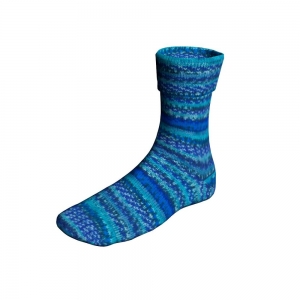 Lang Yarns Super Soxx Color 4-ply - Pelote de 100 gr - Coloris 0576 Bleu 1154 Iona