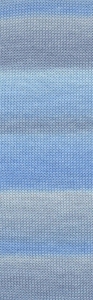 Lang Yarns Super Soxx Color Cashmere - Pelote de 100 gr - Coloris 0035 Bleu/Gris