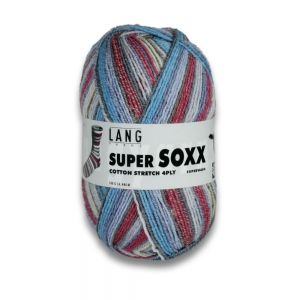 Lang Yarns Super Soxx Cotton Strech 4 fils