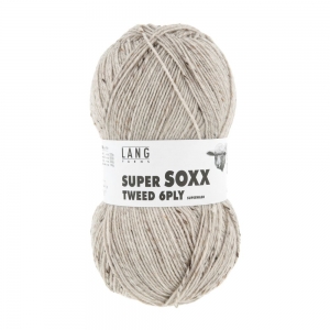 Lang Yarns Super Soxx Tweed 6 Ply - Pelote de 150 gr - Coloris 0026 Beige