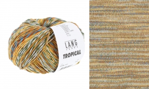 Lang Yarns Tropical - Pelote de 50 gr - Coloris 0050 Or/Olive