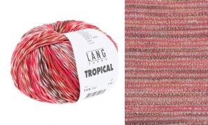 Lang Yarns Tropical - Pelote de 50 gr - Coloris 0065 Baie/Rose