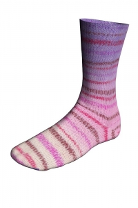 Lang Yarns Twin Soxx 4 Fils - Pelote de 100 gr - Coloris 0457 Violet 1135 O'Keffe