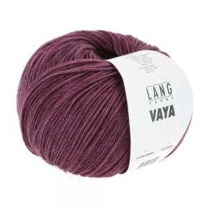 Lang Yarns Vaya - Pelote de 50 gr - Coloris 0090 Prune