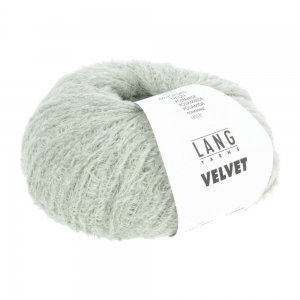 Lang Yarns Velvet - Pelote de 50 gr - Coloris 0091 Vert Pastel